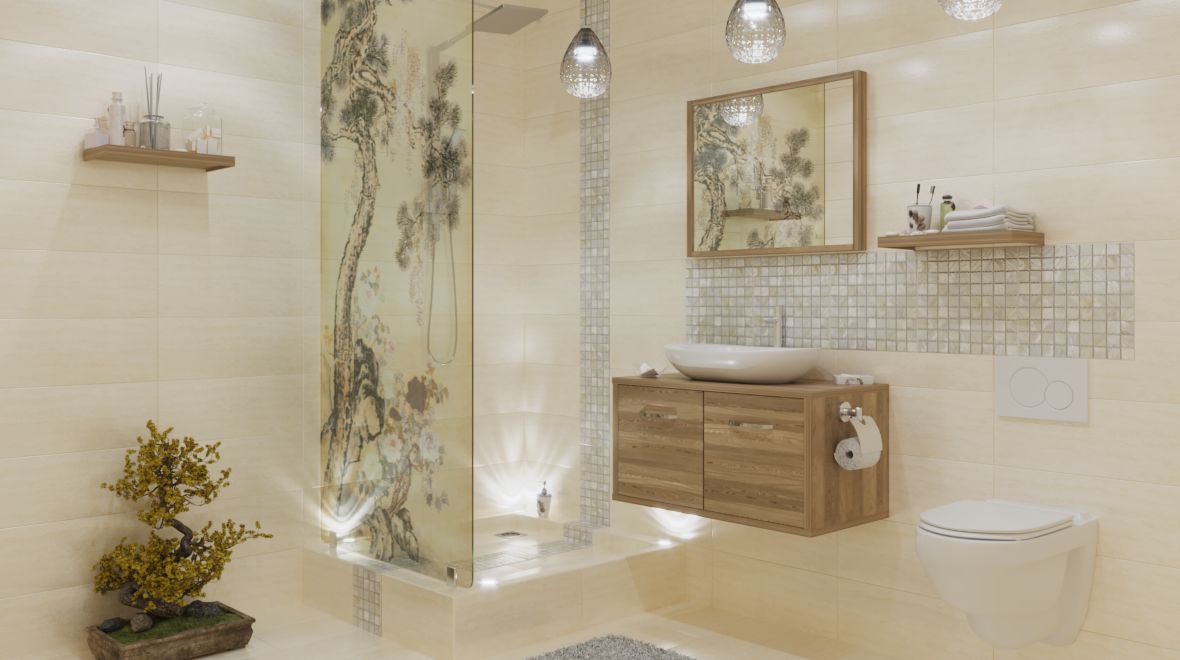 Леруа готовые комнаты. Леруа Мерлен ванная комната. Плитка Марми Леруа Мерлен. Плитка в японском стиле для ванной. Кафель для ванны в японском стиле.